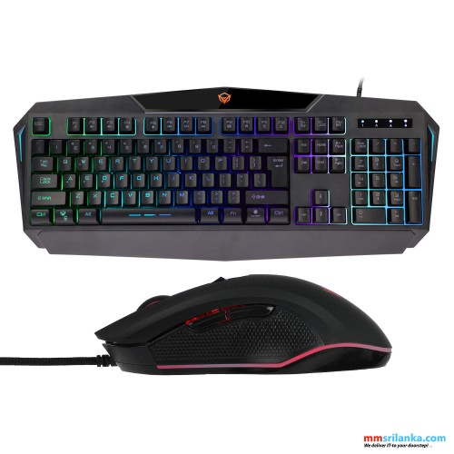 Meetion C510 Backlit Rainbow Gaming Keyboard and Mouse (6M)